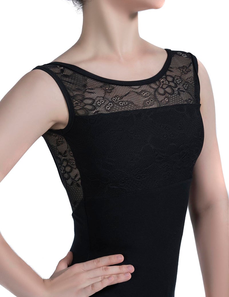 Dance Favourite Black Leotards for Women and Girls Gymnastics 01D0163 (XS) - Image 2